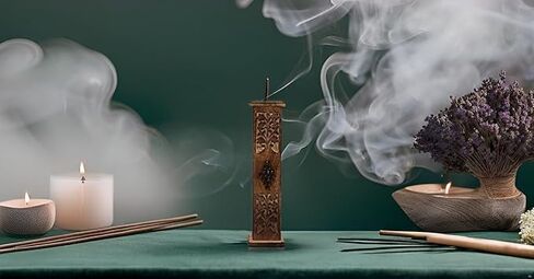 Wooden Incense Stick & Cone Burner Coffin with Storage Compartment Organic Eco Friendly Ash Catcher Agarbatti Holder Rustic Style for Meditation Yoga Aromatherapy Home Fragrance Products in Saudi Arabia