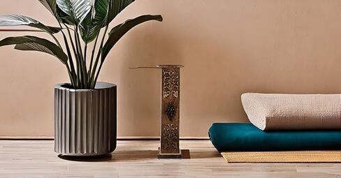 Wooden Incense Stick & Cone Burner Coffin with Storage Compartment Organic Eco Friendly Ash Catcher Agarbatti Holder Rustic Style for Meditation Yoga Aromatherapy Home Fragrance Products in Saudi Arabia
