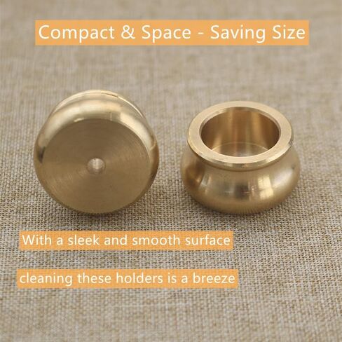 4-Pack Mini Brass Incense Holder Set, Copper & Gold-Plated Metal Burners for Cones/Sticks, Ash Catcher Home Fragrance Decor in Saudi Arabia