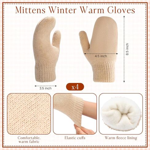 36 Pcs Winter Knit Hat Beanie Long Scarf Warm Mittens Gloves, Unisex Adult Winter Warmer Accessory Set for Cold Weather Outdoor Activities Emergencies Homeless Care Package Charity Supplies in Saudi Arabia