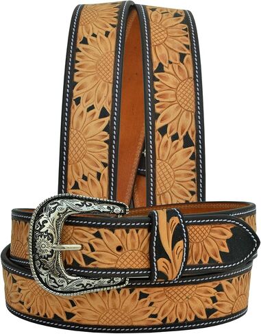 حزام جلدي عالي التحمل بلمسة نهائية يدوية من Afilare Western Belt للرجال والنساء 30AB116 in Saudi Arabia