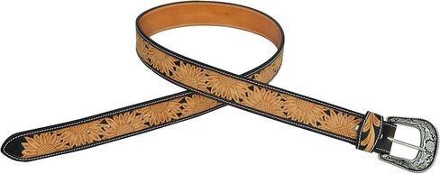 حزام جلدي عالي التحمل بلمسة نهائية يدوية من Afilare Western Belt للرجال والنساء 30AB116 in Saudi Arabia