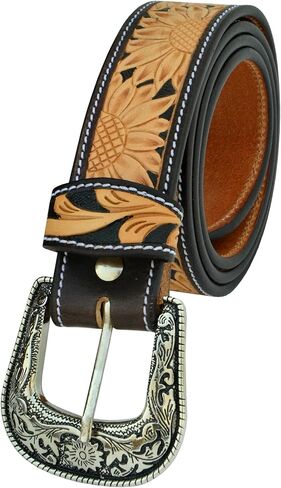 حزام جلدي عالي التحمل بلمسة نهائية يدوية من Afilare Western Belt للرجال والنساء 30AB116 in Saudi Arabia