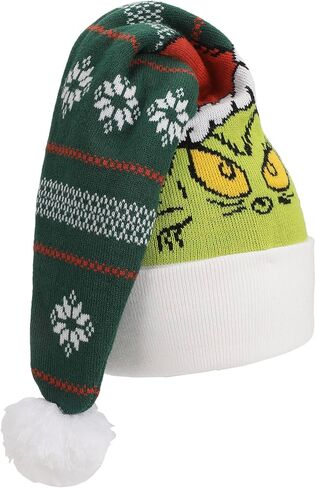 Bioworld The Grinch Fair Isle Jacquard Acrylic Santa Hat in Saudi Arabia