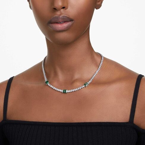 Swarovski Necklace Matrix Tennis 5666168 green in Saudi Arabia