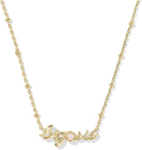 Kendra Scott, Women's, Big Sis Short Pendant Necklace, Gold Freshwater Cultured Pearl, One Size in Saudi Arabia