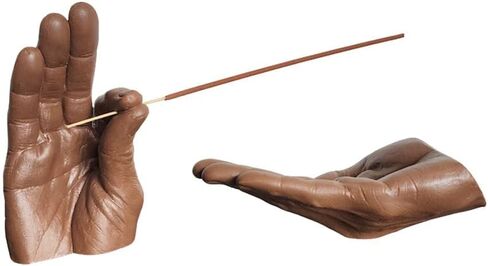 Hand Statues Incense Holder - Incense Burner Ash Catcher, Handcrafted Incense Stick Holder with Ash Catcher, Artisan Incense Burner for Meditation & Yoga (White) in Saudi Arabia
