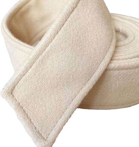 Women Woolen Overcoat Waist Belt Trench Coat Belt for Sweaters Woolen Coat Double sided coat belt Trench coat accessory in Saudi Arabia