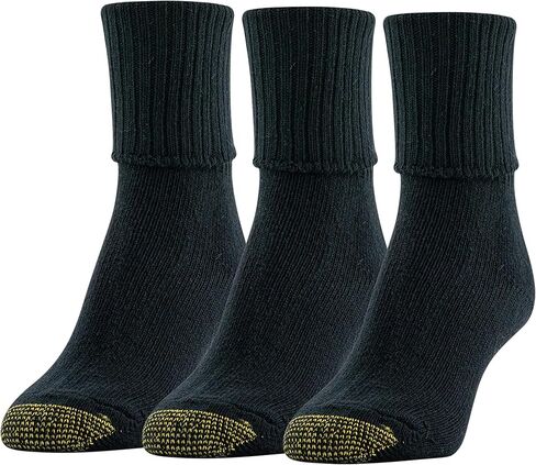 Gold Toe Women's Bermuda Socks - 3 Pack, White, Medium in Saudi Arabia