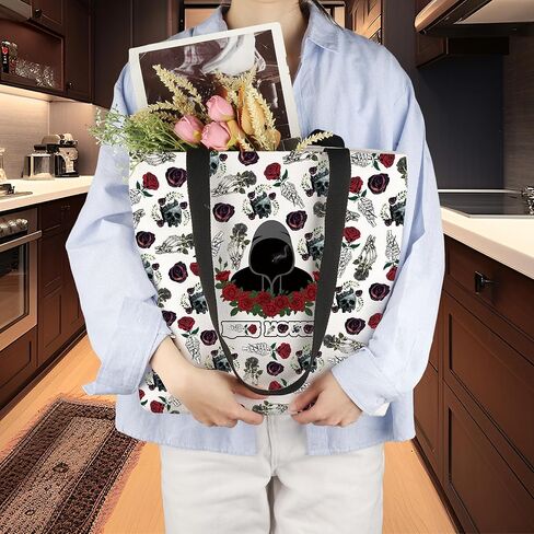 CMNIM Dark Romance Merch Book Lover Large Tote Bag With Zipper Morally Grey Bookish Gifts Book Lover Shoulder Bag in Saudi Arabia