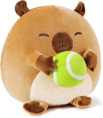 Onsoyours Original Bear Plush with Soccer Ball, Cute 14 inch Sport Brown Bear Stuffed Animal, Ultra Soft Collectible Hugging Gift Plush Toy in Kuwait