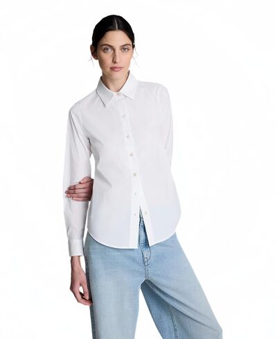 Kenneth Cole Womens Long Sleeve Cotton Button Front Shirt in Saudi Arabia