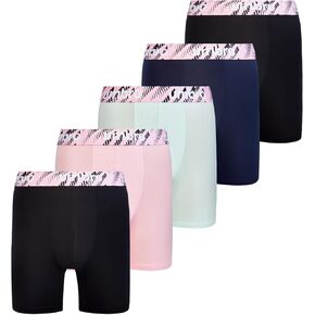 Umbro Performance Boxer Briefs for Men Pack of 6 - Breathable Comfortable Mens Boxer Briefs, Moisture Wicking Mens Underwear (US, Alpha, Medium, Regular, Regular, Black/Royal/Vermillion) in Kuwait