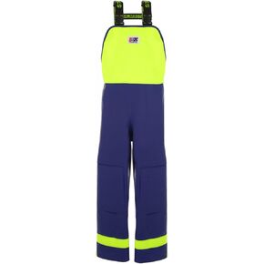 STORMLINE Crew 640 Commercial Rain Gear Bib Pants – Heavy Duty 650gsm PVC, Knee Pads, Commercial Fishing Gear – Blue/Neon in Saudi Arabia