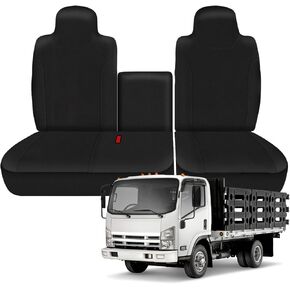 Truck Seat Cover Compatible with 2006-2024 2025 Isuzu NPR Front 40/60 Split Bench Seat Cover in Kuwait
