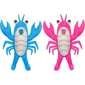 2 Packs Inflatable Lobster Costumes Blue and Pink Blow Up Suit Cosplay Outfit for Adult Birthday/Halloween/Mardi Gras/Gender Reaveal Party in Saudi Arabia