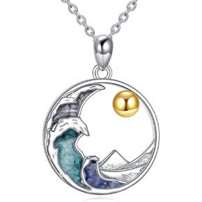 Shark Necklace 925 Sterling Silver Shark Pendant Jewelry Gifts for Women Shark Lovers in Kuwait