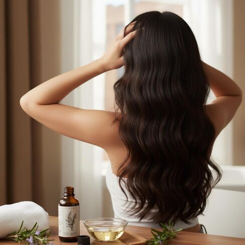 زيت إكليل الجبل العطري 4 أونصة سائلة | زيت نقي 100% مقطر بالبخار لنمو الشعر والتركيز وتخفيف العضلات | غير مخفف بقطارة زجاجية، رائحة عشبية in Saudi Arabia
