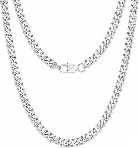 925 Silver Chain for Men 5mm/7mm/9mm Cuban Link Chain Necklace Mens Jewelry Gifts in Saudi Arabia