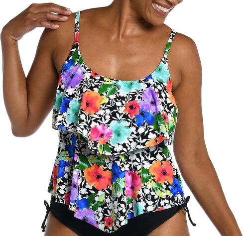 Maxine of Hollywood Women's 2-teer-Teer Tankini Swimsuit Top in Saudi Arabia