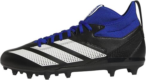adidas Men's Adizero Impact.2 American Football Sneaker, Black/White/Team Royal Blue, 14 in Kuwait