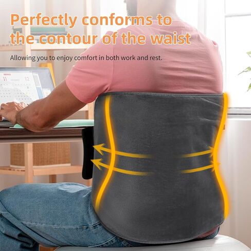 وسادة تسخين لتخفيف آلام الظهر - وسادة تسخين كبيرة جدًا مقاس 15.7 بوصة × 50 بوصة، 6 إعدادات لدرجة الحرارة، 4 أوضاع مؤقت، يمكن غسلها في الغسالة، تدعم أوضاع الحرارة الرطبة والجافة - هدية مثالية in Kuwait