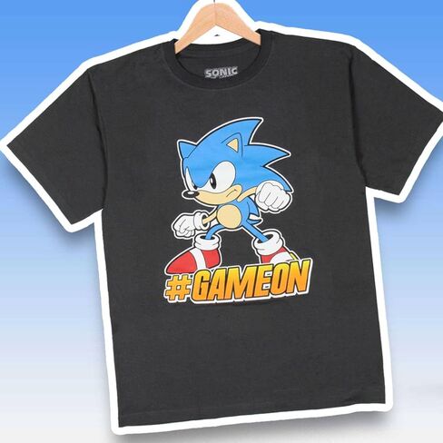 Seven Times Six Sonic The Hedgehog Big Boys' #GameOn Challenge Sonic Character T-Shirt in Saudi Arabia