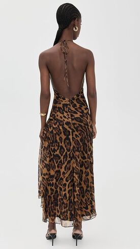 فستان باردوت طويل بطبعة سيريل للسيدات in Kuwait