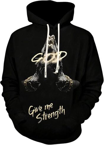 Men's Graphic Y2K Hoodies Long Sleeve Hooded Sweatshirts Retro Pullover Streetwear Fall Outfits in Saudi Arabia
