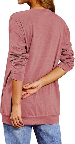 Leopard Fabulous Birthday Shirts for Women Long Sleeve Tunic Tops with Pocket in Saudi Arabia