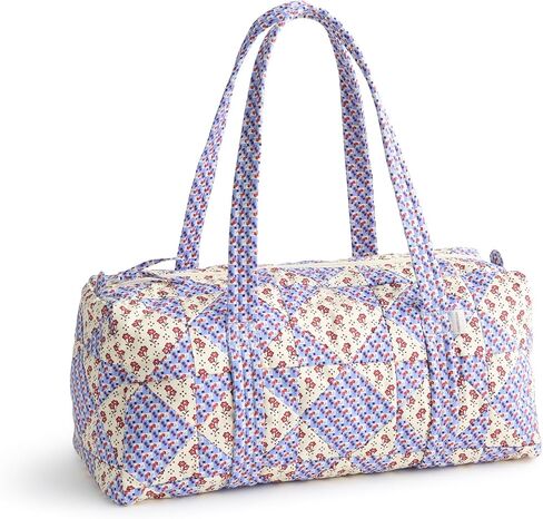 Vera Bradley Premium Cotton Small Original Duffel, Poppy Patchwork in Saudi Arabia