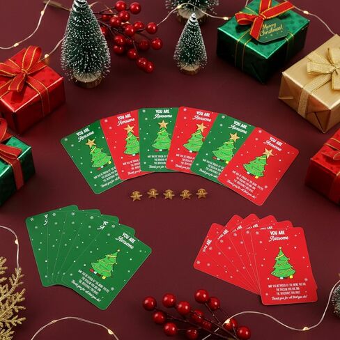 Christmas Employee Appreciation Gifts Star Pin Inspirational Greeting Card for Coworker Teacher Recognition in Saudi Arabia