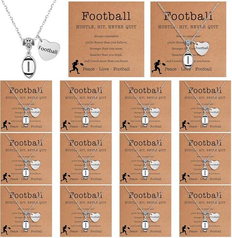 12 Sets Softball Necklace Team Gifts for Women, Softball Pendant Jewelry Sport Necklace with Inspirational Card and OPP Bags for Softball Team Gifts Stuffs Softball Party Favors in Kuwait