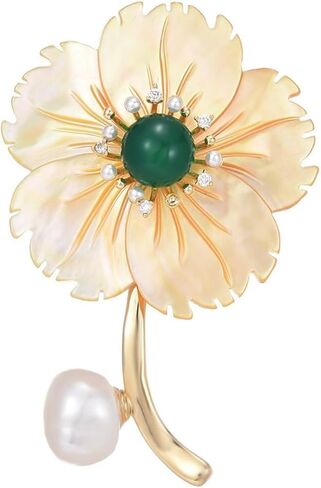 Elegant Delicate Statement Pearl Brooches and Pins for Women Classy Simple High End Broach for Designer Ladies in Saudi Arabia