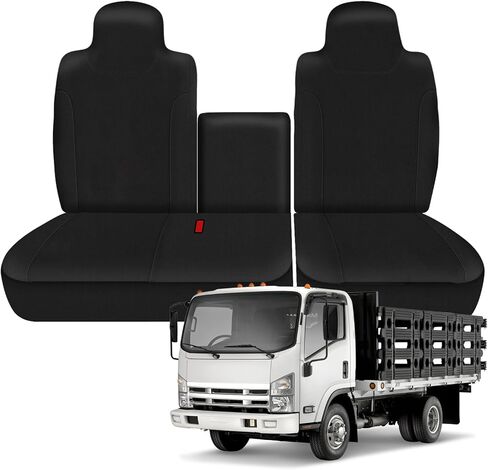 Truck Seat Cover Compatible with 2006-2024 2025 Isuzu NPR Front 40/60 Split Bench Seat Cover in Kuwait