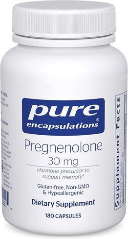 Pure Encapsulations Pregnenolone - 30 mg - Hormone Support - Memory Support & Brain Supplement - Gluten Free & Vegan - 60 Capsules in Saudi Arabia