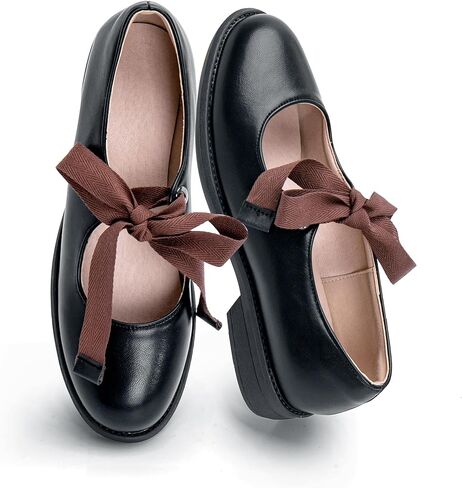Women's Mary Jane Shoes Low Block Heel Pumps Lace Up Round Closed Toe Shoes Comfortable Casual Office Work Walking in Saudi Arabia