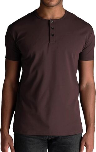 تي شيرت أصلي للرجال من Rule Of Threads بحاشية كلاسيكية من Henley in Kuwait