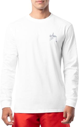 Guy Harvey Men’s Long Sleeve Lightweight Cotton Fishing Graphic T-Shirt in Saudi Arabia