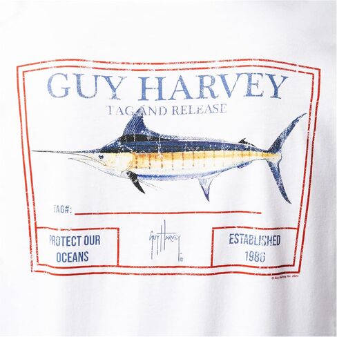 Guy Harvey Men’s Long Sleeve Lightweight Cotton Fishing Graphic T-Shirt in Saudi Arabia