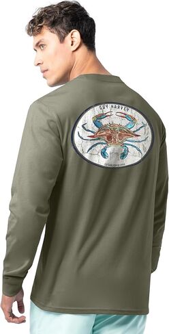 Guy Harvey Men’s Long Sleeve Lightweight Cotton Fishing Graphic T-Shirt in Saudi Arabia