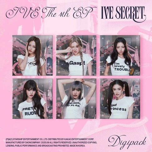 IVE THE 4th EP Album XOXZ [IVE SECRET] Digipack Random 1EA Version in Saudi Arabia