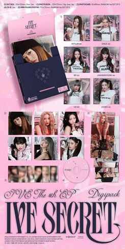 IVE THE 4th EP Album XOXZ [IVE SECRET] Digipack Random 1EA Version in Saudi Arabia
