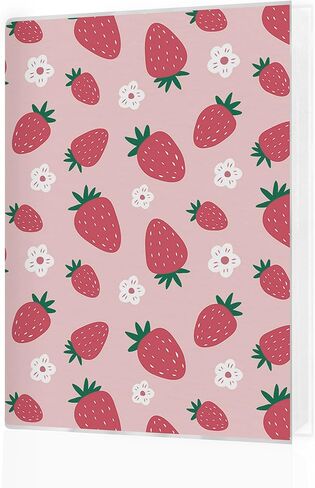 Strawberry Photo Album 4x6, Cute Strawberry Aesthetic Small Memory Photo Album Book for 18 Pockets Hold 36 Pictures, Photobook for Family Graduation Anniversary Travel Vacation in Saudi Arabia