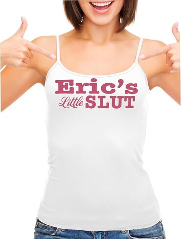 كلسون شقي إريكس وقحة صغيرة إريك شخصية سلوتي غرفة النوم لعب قميص قصير أبيض بدون أكمام للكبار متعة فليرتي in Saudi Arabia