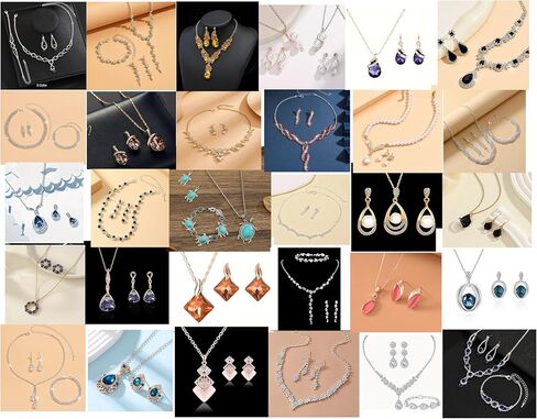 CcacHe 60PCS or Pairs Mystery Grab Bag of Mixed Jewelry, Chakra Bohemian Vintage Style and Trendy Fashion Style, Including Earrings Rings Necklaces or Bracelets, Random Picked Gift Packs MEH in Saudi Arabia