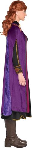 Party City Anna Travel Halloween Costume for Women, Disney, Frozen 2, Medium (6-8), with Dress and Cape Multicolor in Saudi Arabia