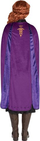 Party City Anna Travel Halloween Costume for Women, Disney, Frozen 2, Medium (6-8), with Dress and Cape Multicolor in Saudi Arabia