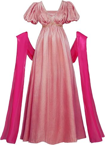 Womens Regency Dresses for Bridgerton Empire Waist Dress Victorian Ball Gown in Saudi Arabia