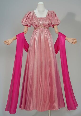 Womens Regency Dresses for Bridgerton Empire Waist Dress Victorian Ball Gown in Saudi Arabia